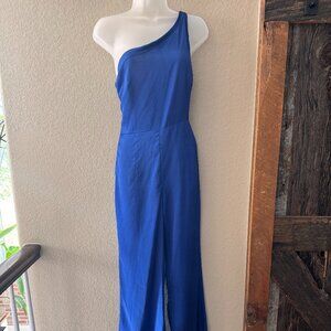 VICI Blue Satin Jumpsuit